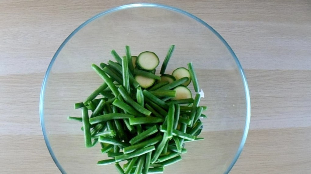 Add the green beans.