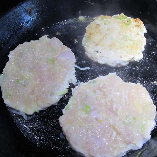 Cook the burgers over a medium heat.