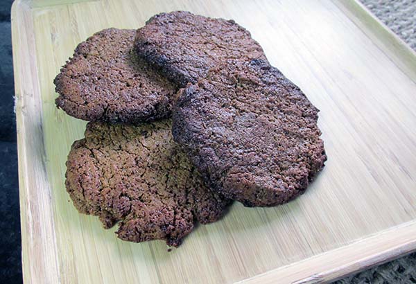 Gingernut cookies ready to eat