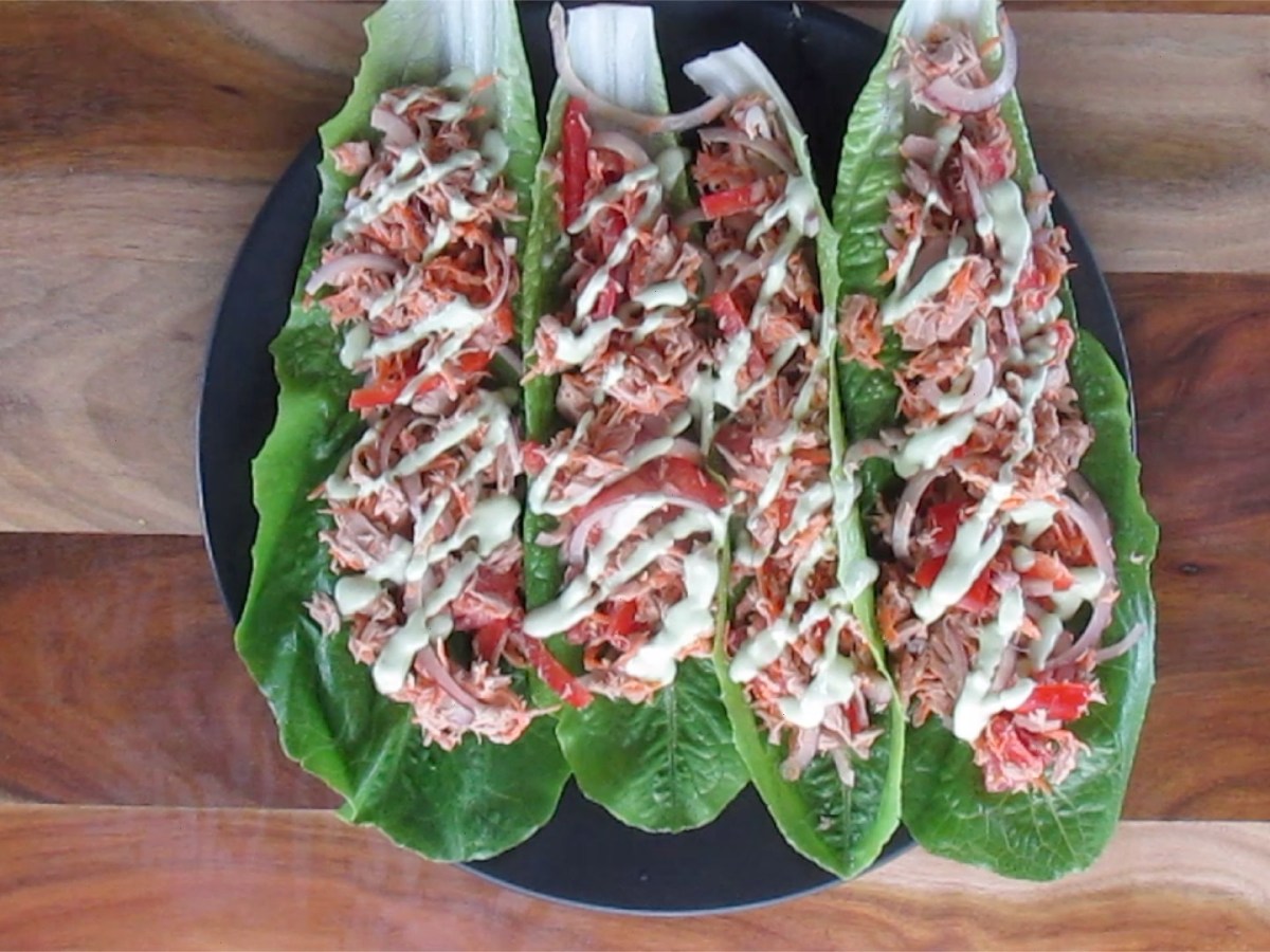Tuna lettuce wrap