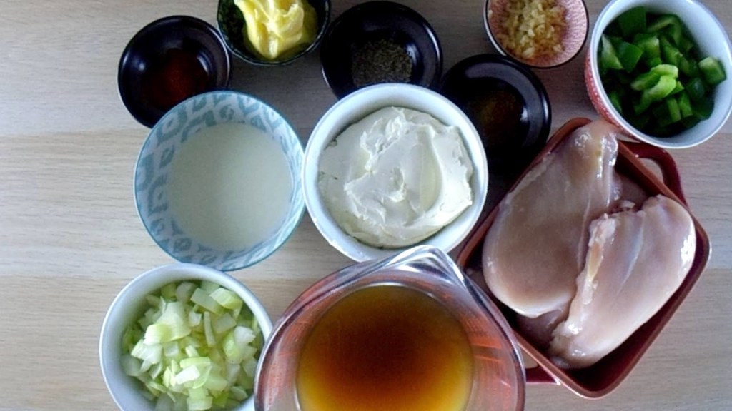 White chicken chilli ingredients