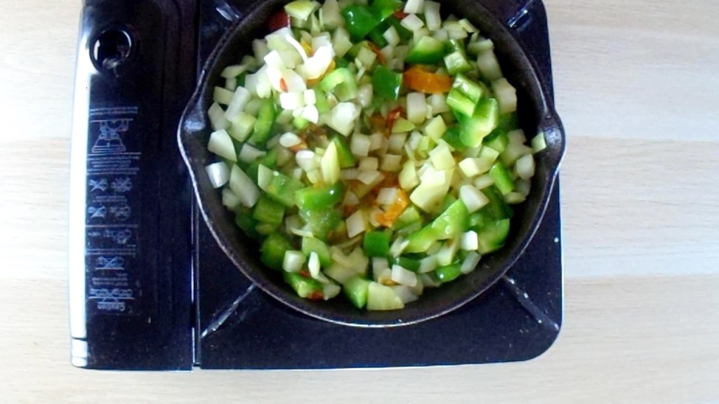 Cook the vegetables until they are softened.