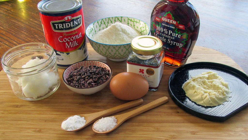 Chocolate waffle ingredients