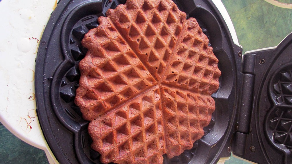 Cook the waffle until they are crisp on the outside but still have some give in the middle.