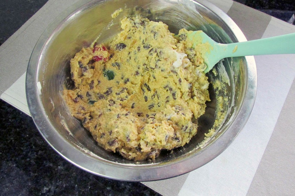 Fold the egg whites into the batter.