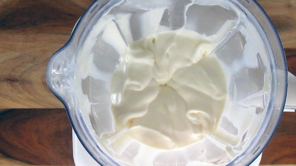 You will end up with a silky and shiny mayo