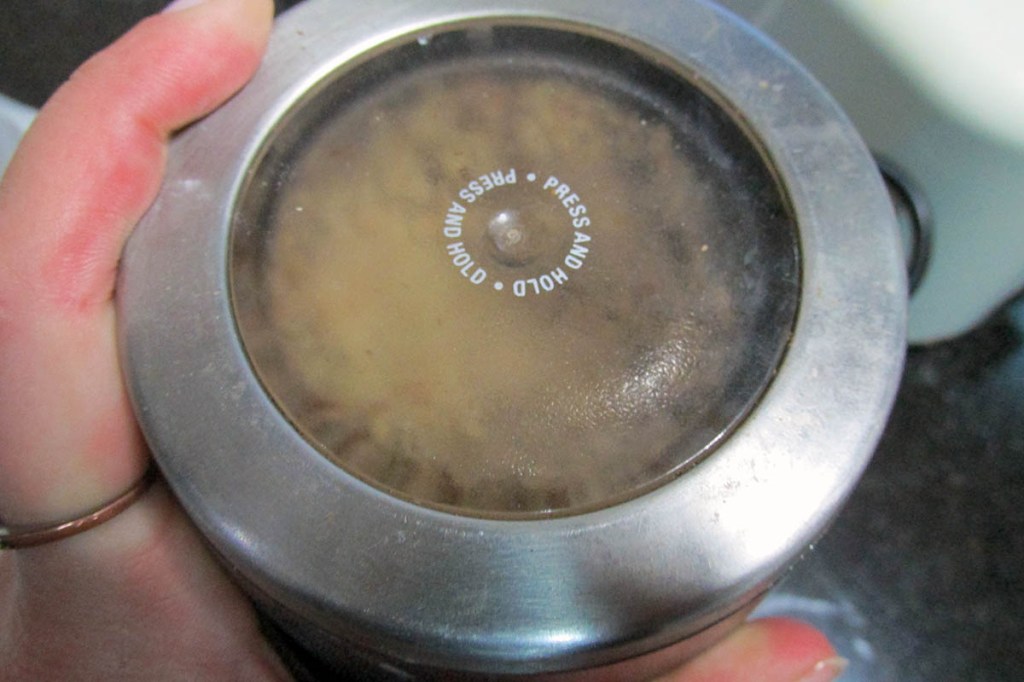 Process the seeds until they become a little powdery, this takes about a minute