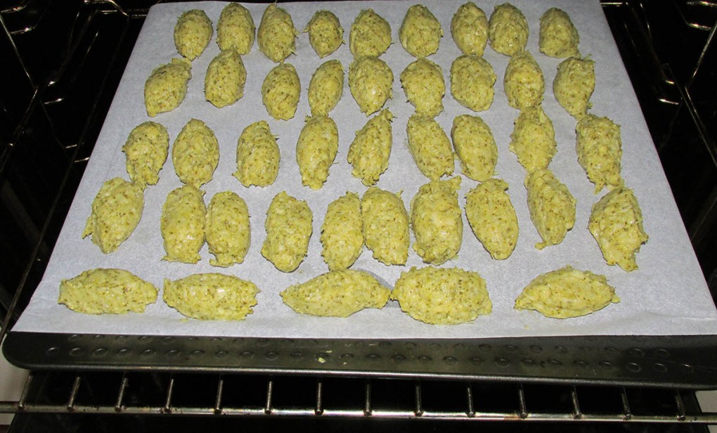 Bake for 16-18 minutes, turning halfway through cooking until golden.