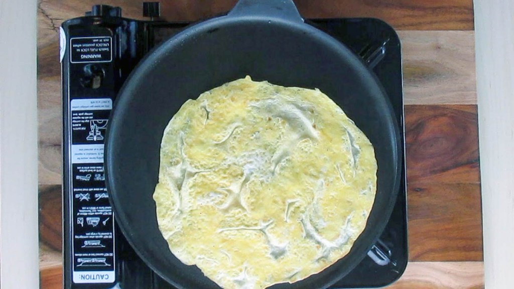 Cook for about 45 seconds on the other side.