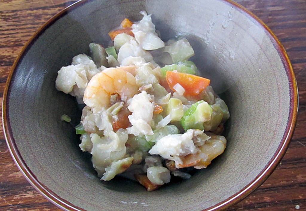 A bowl of fish pie