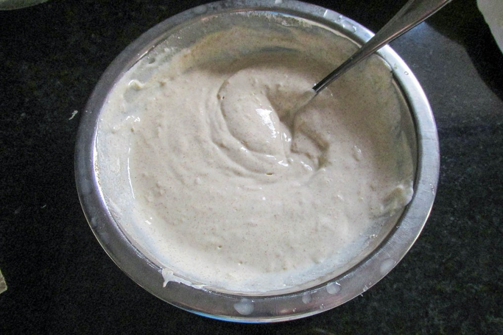 Lemon marinade mixed and ready to use.