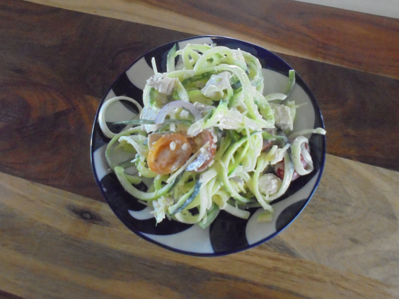 Tasty salad ready to eat.