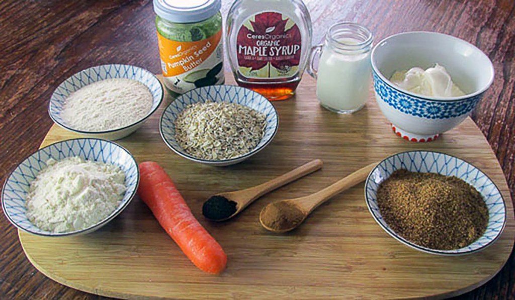 Carrot cake bar ingredients