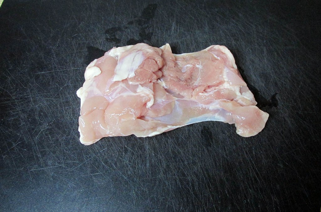 Take the chicken thighs