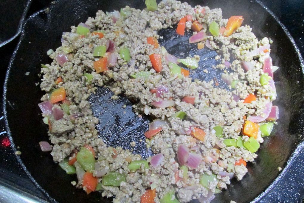 Create two wells in the mixture.