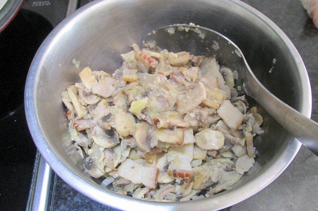 Transfer the mix to a bowl and set it to one side.