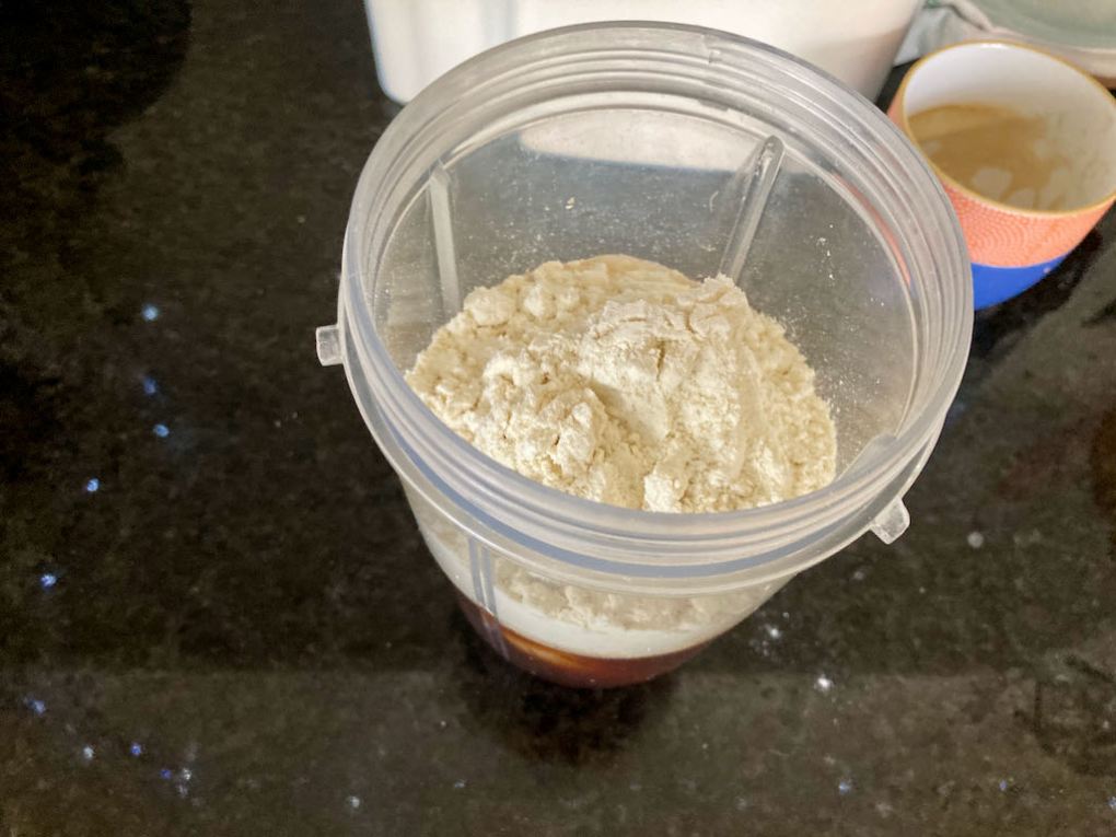 Add the protein powder