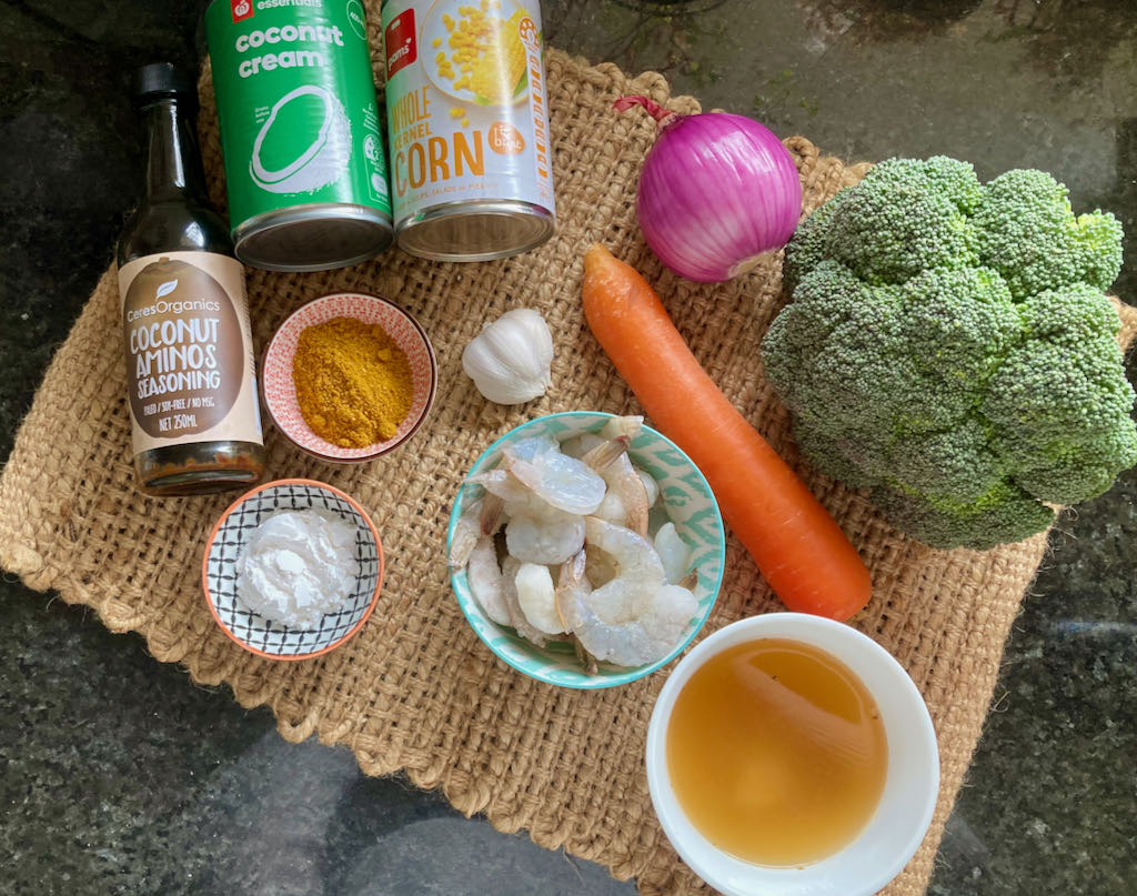 Aussie style curry ingredients 