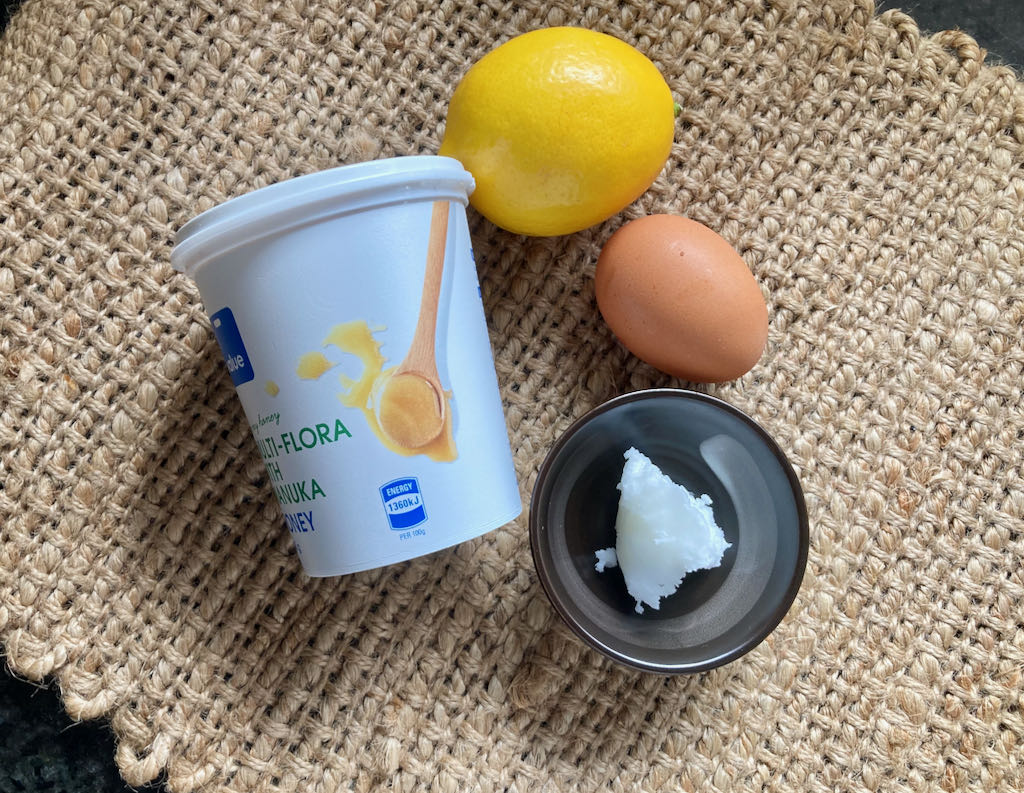 Lemon curd ingredients 