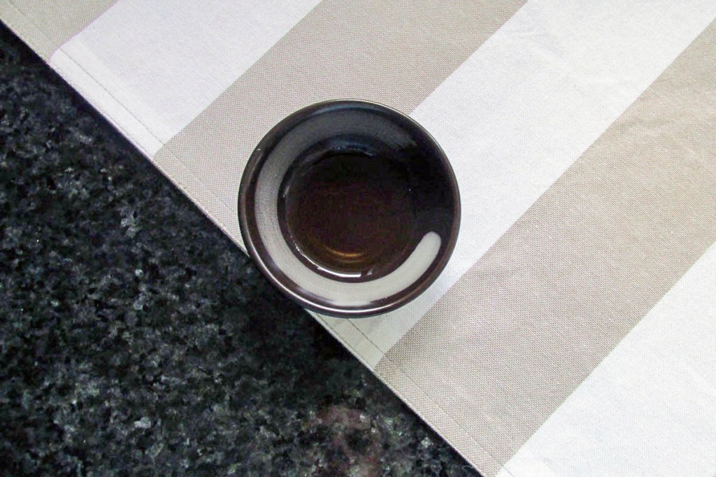 Whisk in the lemon juice and coconut oil a tablespoon at a time. 