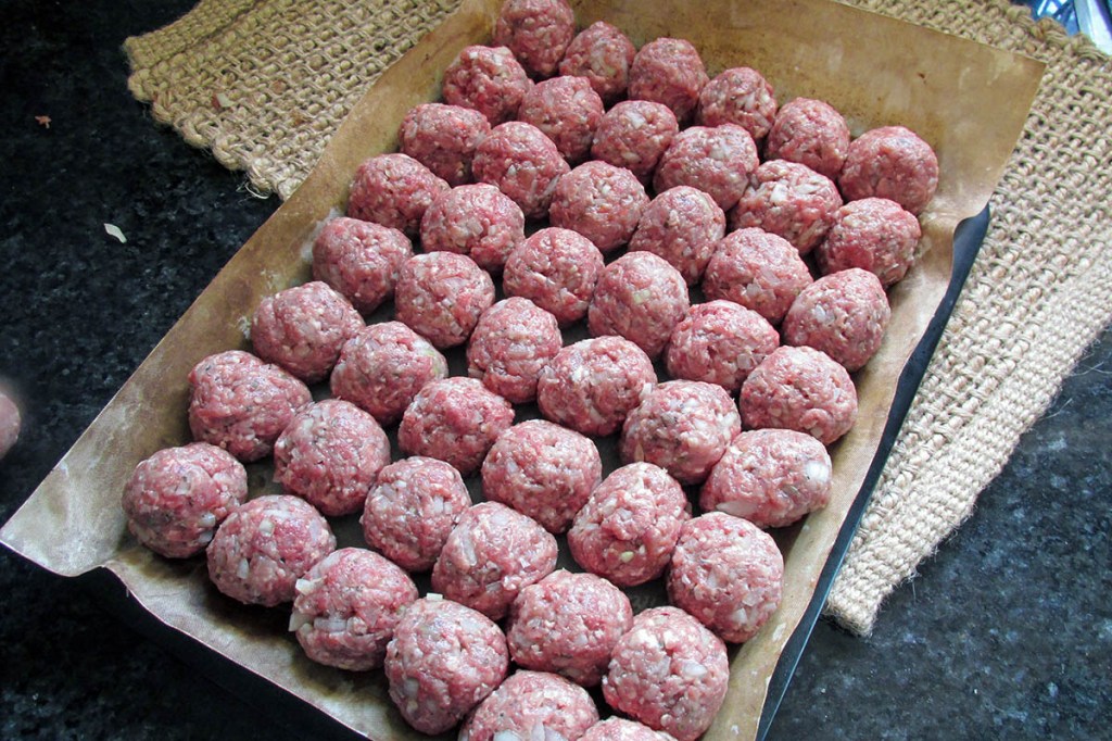 Homemade meatballs