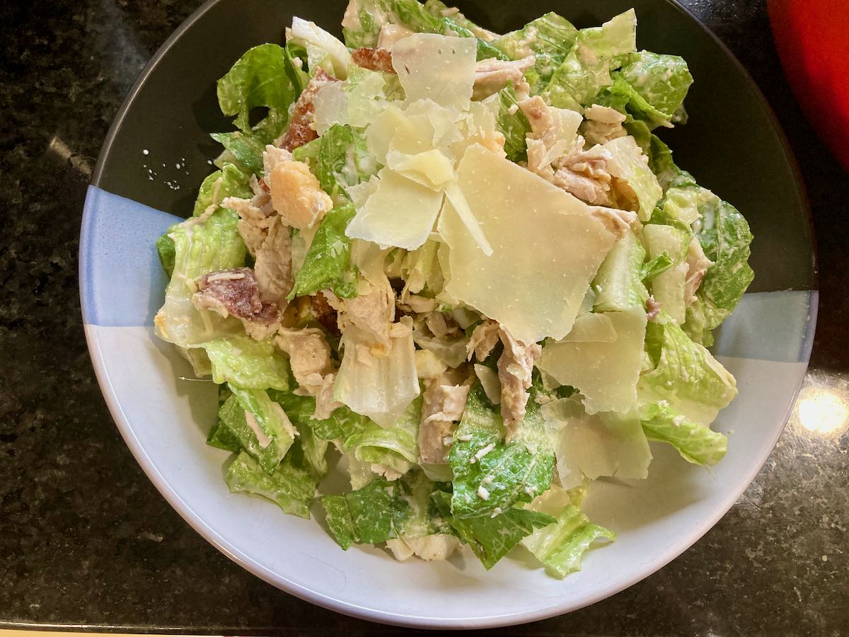 Chicken Caesar salad