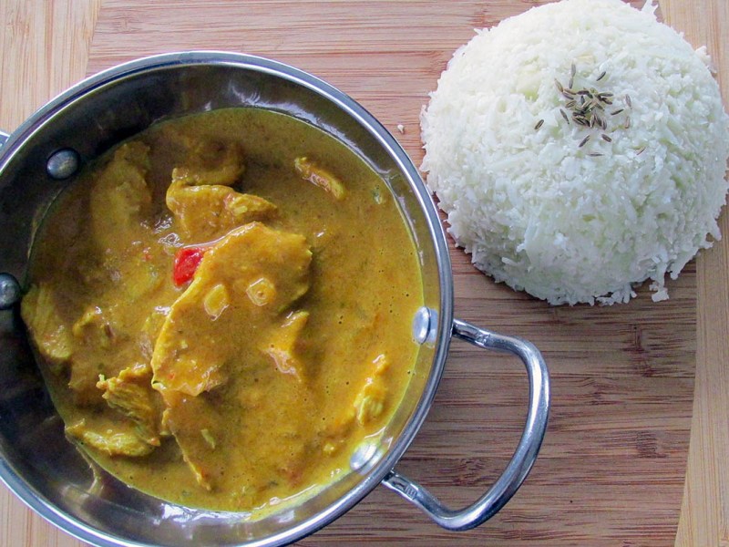 Mango chicken curry